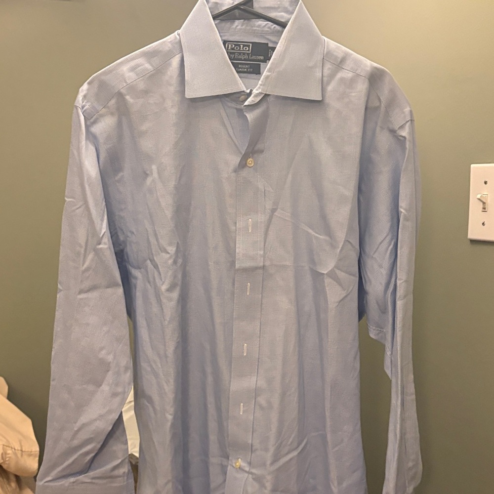 Polo by Ralph Lauren Men's Sky Blue Dress Shirt